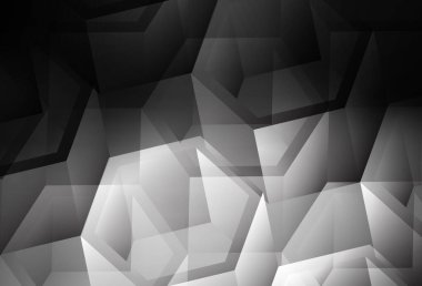 Renkli altıgenli koyu gri vektör deseni. Altıgenli soyut bir tasarım. Web sitesi posterleri, afişler için tasarım.