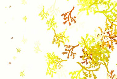 Açık yeşil, sarı vektör soyut arkaplan ve sakura. Soyut şablona karalamalar çizilmiş bir resim. Markan için şık bir model..