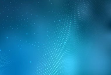 Aydınlık BLUE vektörü soyut arkaplanda renkli gradyan ile bulanık baloncuklar oluşturdu. Parlak renkli soyut çemberlerin olduğu bir resim. Web siteniz için basit tasarım.