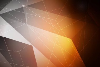 Çokgen biçimli koyu kırmızı vektör arkaplan. Üçgen şekilli ışıltılı soyut çizimler. Bir cep telefonu için arka plan.