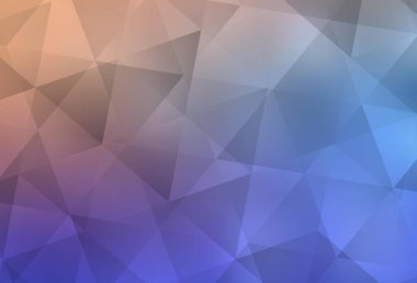 Açık mavi, sarı vektör soyut mozaik arka plan. Gradyan ile zarif parlak poligonal illüstrasyon. Cep telefonu arka plan için şablon.