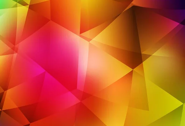 ダークマルチカラーベクトル抽象モザイク背景 グラデーションの多角形のカラフルなイラスト あなたのビジネスのための真新しいデザイン — ストックベクタ