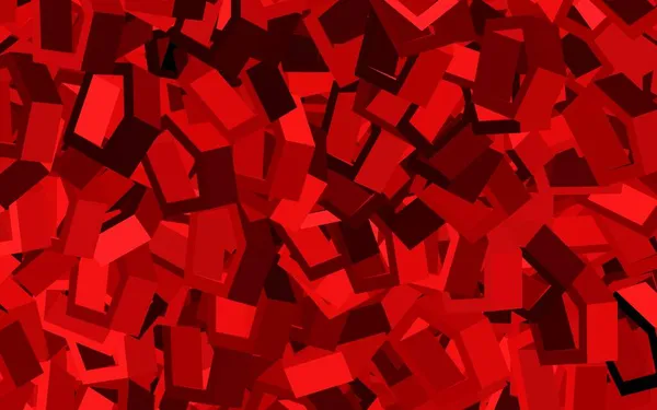 Textura Vectorial Rojo Oscuro Con Hexágonos Colores Fondo Desenfoque Con — Vector de stock