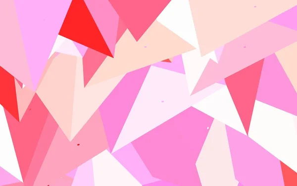 Fond Vectoriel Rose Clair Avec Lignes Triangles Belle Illustration Avec — Image vectorielle