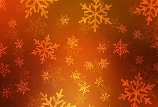 Sötét Narancs Vektor Textúra Születésnapi Stílusban Színes Design Karácsonyi Stílusban — Stock Vector