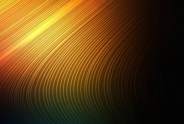 Donker Oranje Vector Textuur Met Gekleurde Lijnen Glanzende Gekleurde Afbeelding — Stockvector