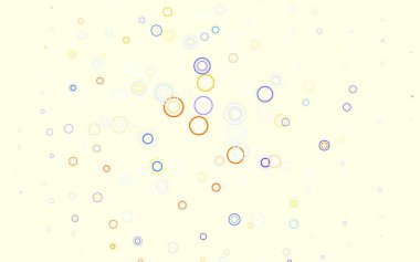Kabarcıklı hafif çok renkli vektör arkaplanı. Bulanık dekoratif tasarım baloncuklu soyut tarzda. Duvar kağıtlarının dokusu için desen.
