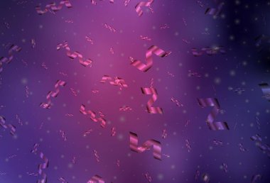 Koyu mor, pembe vektör arkaplan, tatil tarzında. Noel özellikleriyle basit bir gradyan çizimi. Harfler ve tipografi için şablon.