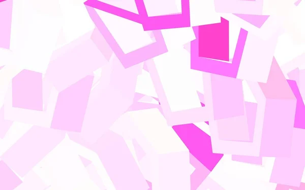 Lichtpaars Roze Vectorsjabloon Zeshoekige Stijl Illustratie Met Set Kleurrijke Zeshoeken — Stockvector