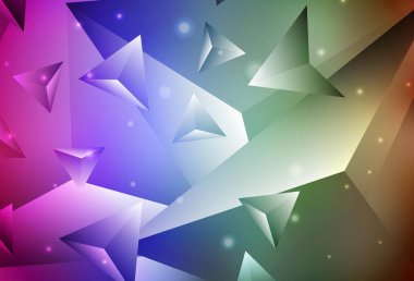 Koyu Çokrenkli vektör soyut çokgen şablonu. Origami stilinde gradyan ile yaratıcı geometrik illüstrasyon. Bir markanın arkaplanı için desen.