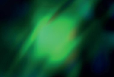 Koyu yeşil vektör bulanık ve renkli desen. Görüntü stili ve gradyanı olan yeni renkli çizimler. İşiniz için yepyeni bir tasarım..