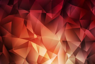 Koyu kırmızı vektör soyut mozaik arka plan. Gradyanı olan zarif parlak çokgen çizimi. İşiniz için yepyeni bir tasarım..
