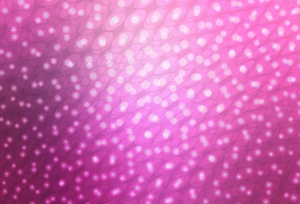 Світло Рожева Векторна Текстура Дисками Блискуча Абстрактна Ілюстрація Розмитими Краплями — стоковий вектор