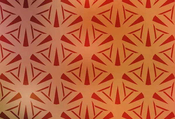 Hellorangefarbenes Vektormuster Mit Polygonalem Stil Glitzernde Abstrakte Illustration Mit Dreieckigen — Stockvektor