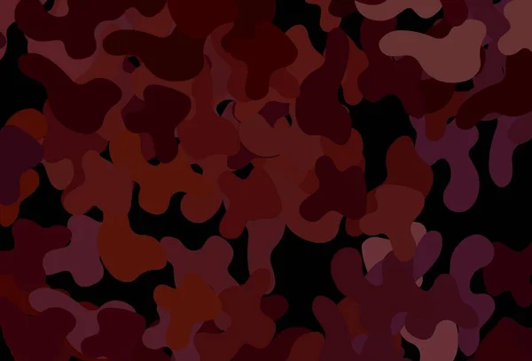 Dunkelrote Vektorschablone Mit Chaotischen Formen Illustration Mit Farbenfrohen Verlaufsformen Abstrakten — Stockvektor