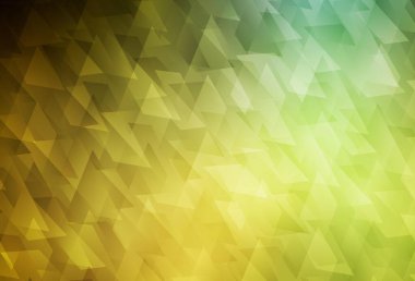 Koyu yeşil, kare şeklinde sarı vektör deseni. Dikdörtgen şekilli soyut çizimler. Reklamlar için desen.