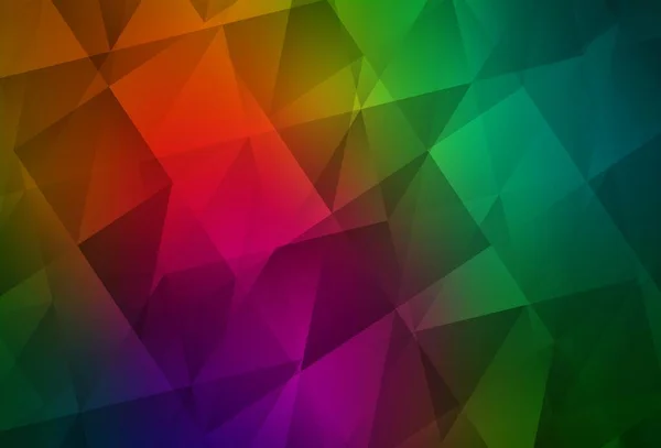 Dark Multicolor Vektor Polygon Abstraktes Layout Elegante Helle Polygonale Illustration — Stockvektor