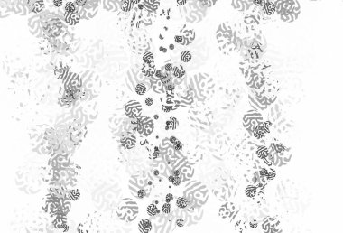 Soyut biçimlerde açık gri vektör dokusu. Rastgele şekillerle soyut tarzda dekoratif tasarım. Bir cep telefonu için arka plan.