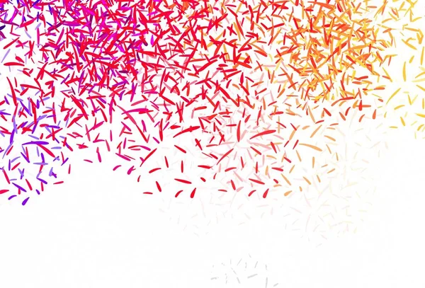 ライトレッド フラットラインとイエローベクトルレイアウト 線で描いた現代の幾何学的抽象画 美しい背景のためのテンプレート — ストックベクタ