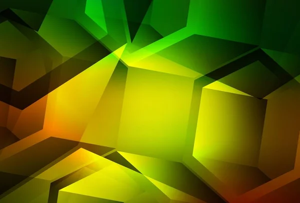 Темно Зеленый Желтый Векторный Обратный Ход Линиями Ромб Абстрактная Градиентная — стоковый вектор