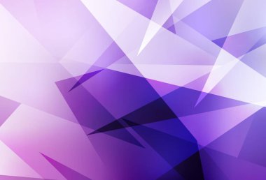 Açık Mor, pembe vektör düzeni çizgiler, üçgenler. Soyut üçgenli dekoratif tasarım. İniş sayfası için modern şablon.