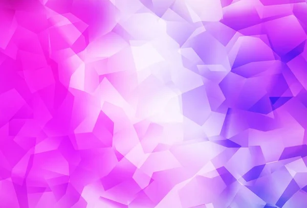 Светло Фиолетовый Розовый Векторный Многоугольный Фон Совершенно Новая Цветная Иллюстрация — стоковый вектор