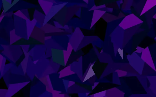 Темно Фиолетовая Векторная Текстура Треугольным Стилем Декоративный Дизайн Абстрактном Стиле — стоковый вектор