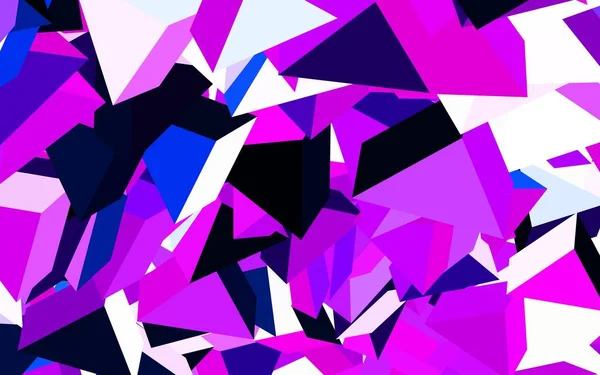 浅紫色矢量背景与线条 三角形 带三角形的抽象梯度图解 壁纸精美的设计 — 图库矢量图片
