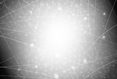 Keskin çizgileri olan açık gri vektör deseni. Çizgilerle modern geometrik soyut çizim. Reklamınız, posteriniz, afişiniz için en iyi tasarım.