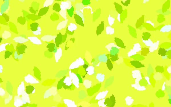Светло Зеленый Желтый Векторный Отскок Мемфисом Простая Красочная Иллюстрация Абстрактными — стоковый вектор