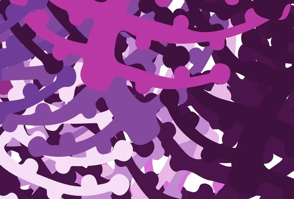 Светло Фиолетовая Розовая Векторная Текстура Различными Формами Красочные Хаотические Формы — стоковый вектор