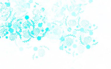 Çiçekli açık yeşil vektör çizim deseni. Çiçekli soyut çizim. Duvar kağıdı tasarımınız için yeni bir doku.