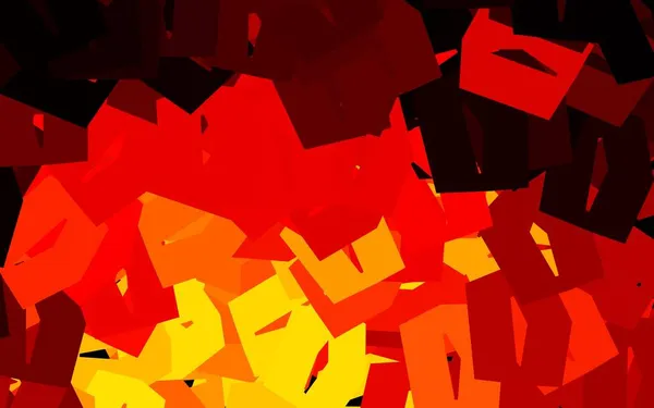 Ciemnoczerwony Żółty Wektor Tła Sześciokątów Projekt Abstrakcyjnym Stylu Sześciokątami Wzór — Wektor stockowy