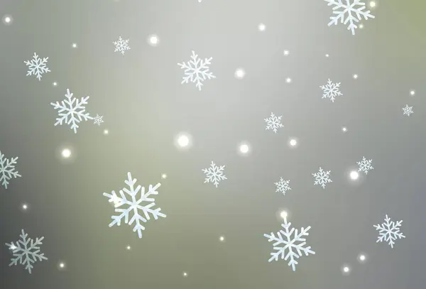 Lichtgrijze Vectorachtergrond Kerststijl Eenvoudige Gradiënt Illustratie Met Kerst Attributen Patroon — Stockvector