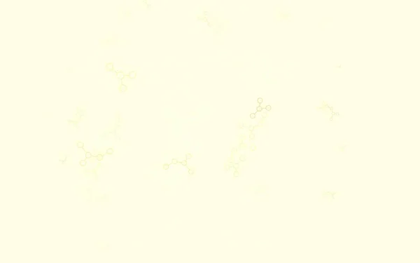 Світло Оранжевий Векторний Фон Формами Штучного Інтелекту Абстрактна Ілюстрація Посиланнями — стоковий вектор