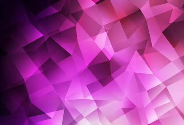 Violet Foncé Motif Polygonal Vecteur Rose Illustration Créative Demi Teinte — Image vectorielle
