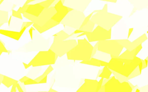 Světle Zelená Žlutý Vektorový Vzor Barevnými Šestiúhelníky Rozmazané Pozadí Barevnými — Stockový vektor