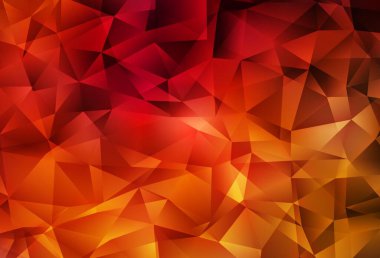 Koyu kırmızı vektör düşük poli düzeni. Üçgenli parlak renkli çizimler. Web siteniz için yeni bir doku.