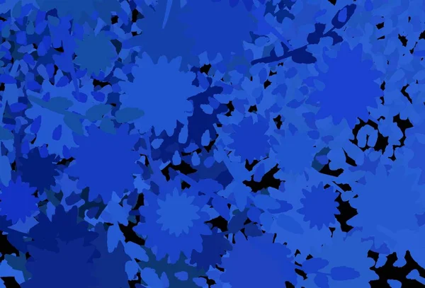 Textura Vectorial Azul Claro Con Formas Abstractas Formas Caóticas Coloridas — Archivo Imágenes Vectoriales
