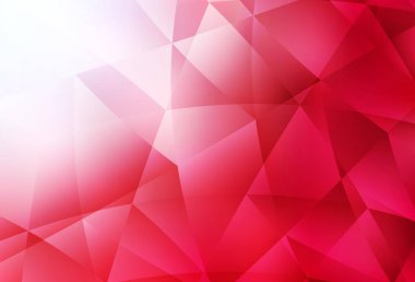 Açık kırmızı vektör soyut çokgen arkaplan. Çokgen şekilli bir örnek. Marka kitabınız için yeni şablon.