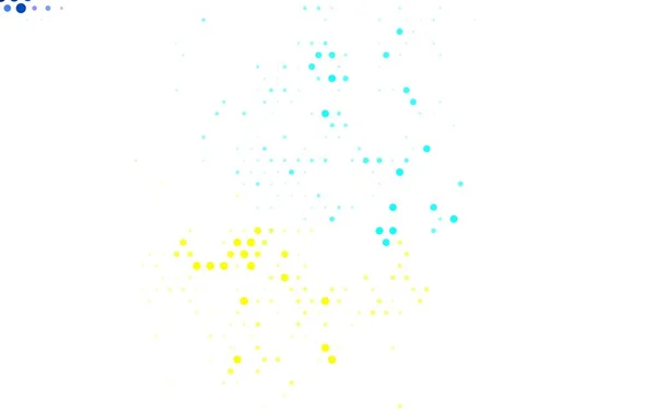 Azzurro Giallo Vettore Illustrazione Astratta Glitter Con Gocce Sfocate Pioggia — Vettoriale Stock