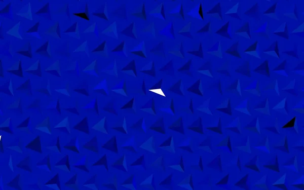 Темний Векторний Фон Blue Полігональним Стилем Декоративний Дизайн Абстрактному Стилі — стоковий вектор