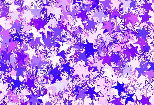 Modèle Vectoriel Jaune Clair Avec Étoiles Ciel Illustration Colorée Brillante — Image vectorielle