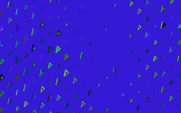 Σκούρο Πολύχρωμο Διανυσματικό Υπόβαθρο Πολυγωνικό Στυλ Τρίγωνα Αφηρημένο Φόντο Πολύχρωμη — Διανυσματικό Αρχείο