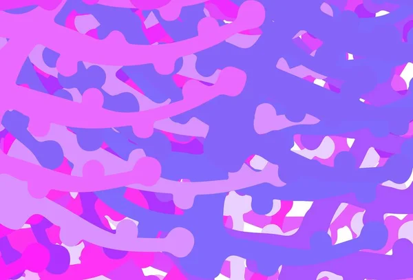 Violet Clair Fond Vectoriel Rose Avec Des Formes Abstraites Illustration — Image vectorielle