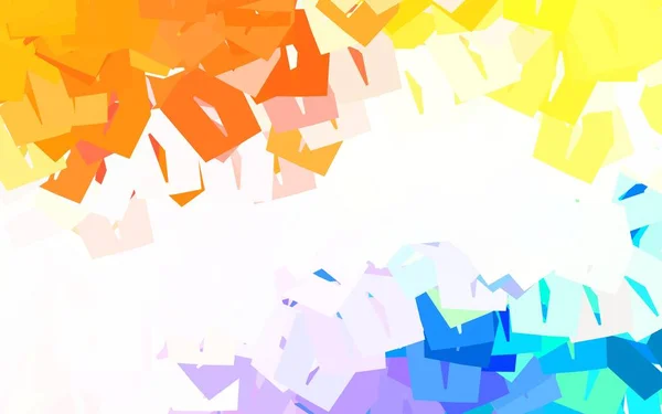 Светлая Многоцветная Векторная Текстура Красочными Шестиугольниками Иллюстрация Набором Красочных Шестиугольников — стоковый вектор