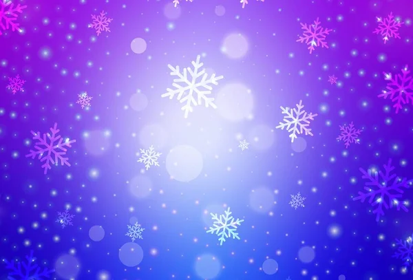 ライトピンク 誕生日のスタイルでブルーベクトルテクスチャ グラデーションのクリスマススタイルでカラフルなデザイン タイポグラフィのテンプレート — ストックベクタ