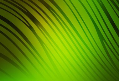 Açık yeşil, sarı çizgili vektör arkaplan. Eğilimli soyut bir çizim. Web siteniz için soyut tasarım.