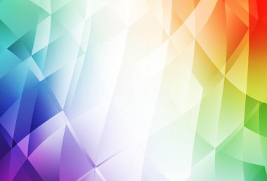 Işık çok renkli vektör soyut mozaik desen. Çokgen şekilli bir örnek. Pankartın için tamamen yeni bir şablon.