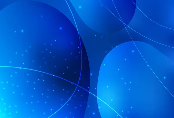 Cercles Vectoriels Bleu Clair Lignes Avec Dégradé Coloré Sur Fond — Image vectorielle